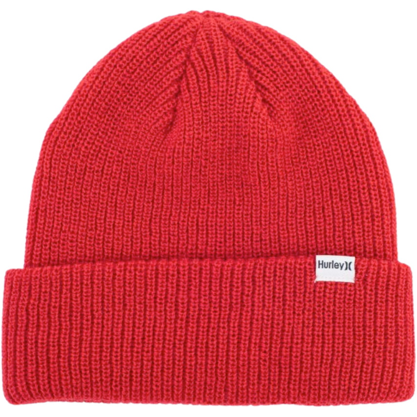 2026 Hurley Mens Harbor Beanie CW5673 - Team Red